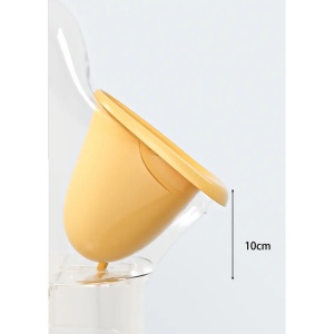 Olita tip Pisoar pentru Copii, Flippy, +1an, Portabila, Design Ratusca, Model Prietenos, Non-Toxic, Usor de Curatat, 23.3 x 24 x 43 cm, Alb/Galben - Img 4
