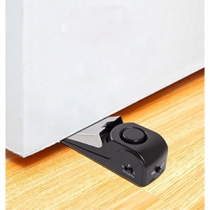 Opritor pentru Usa cu Alarma, Flippy, 120DB, cu Baterii, cu 3 Trepte de Sensibilitate, Antialunecare, Buton ON-OFF, 14x4.5x4 cm, Negru - Img 6