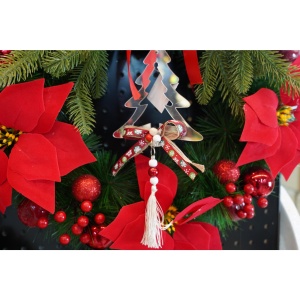 Ornament brad, Flippy, Brad, Argintiu, Lucios, 14*26CM, Acril, Interior/ Exterior - Img 2