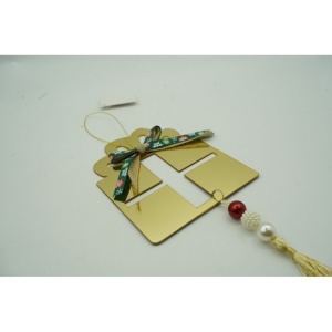 Ornament brad, Flippy, Cadou, Auriu, Lucios, 16*28CM, Acril, Interior/ Exterior - Img 9