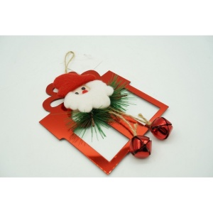 Ornament brad, Flippy, Cadou cu clopotei, Rosu, Lucios, 15*20CM, Acril, Interior/ Exterior - Img 10
