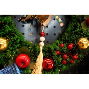 Ornament brad, Flippy, Fulg de nea, Auriu, Lucios, 15*27CM, Acril, Interior/ Exterior - Img 9