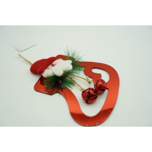 Ornament brad, Flippy, Gheata cu clopotei, Rosu, Lucios, 15*20CM, Acril, Interior/ Exterior - Img 2