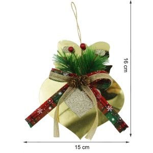 Ornament brad, Flippy, Inima, Auriu, Lucios, 15*16CM, Acril, Interior/ Exterior - Img 5