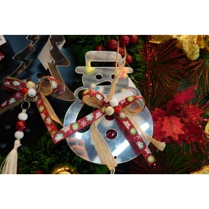 Ornament brad, Flippy, Om de zapada, Argintiu, Lucios, 14*26CM, Acril, Interior/ Exterior - Img 2