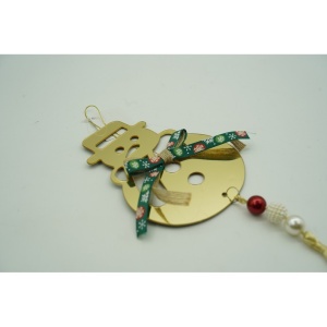 Ornament brad, Flippy, Om de zapada, Auriu, Lucios, 14*30CM, Acril, Interior/ Exterior - Img 9