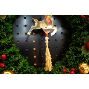 Ornament brad, Flippy, Ren, Auriu, Lucios, 10*25CM, Acril, Interior/ Exterior - Img 4