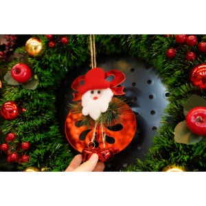 Ornament brad, Flippy, Rotund cu clopotei, Rosu, Lucios, 15*20CM, Acril, Interior/ Exterior - Img 2