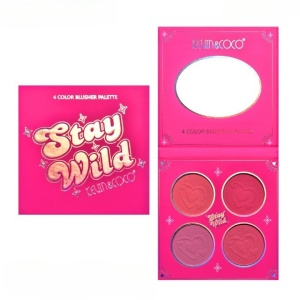 Paleta de Blush, KEVIN&amp;COCO, 4 Culori Stay Wild, 12.2 x 12.2 x 0.9 cm - Img 4