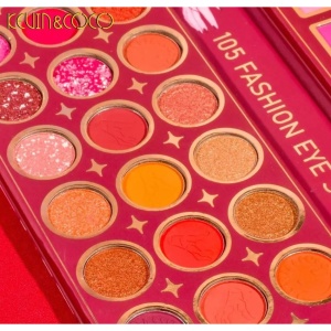 Paleta de Farduri Kevin&Coco, 105 culori, Stil Pliabil, Wednesday, Conturing, Iluminator, Blush incluse, Fara Sulfati, Pudra Compacta, 18.7 x 17.3 x 2.6 cm, 407 g, multicolor - Img 3