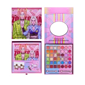 Paleta de Machiaj, KEVIN & COCO, Best Partner, Fard de Pleoape, Breloc si Cercei, 50 culori, 22 x 21 x 5cm - Img 1