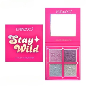 Paleta Iluminatoare, KEVIN&amp;COCO, 4 Culori Stay Wild, 12.2 x 12.2 x 0.9 cm - Img 4
