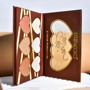 Paleta Iluminatoare, Kevin & Coco, 6 Nuante, Be Mine, Culori Calde, Dreptunghiulara, 140 g, Valabilitate 24 Luni, 17.4x11.5x1.3 cm, Varianta A, Nude - Img 4
