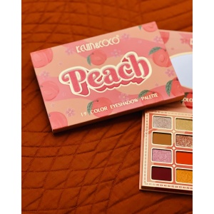 Palete de Machiaj, KEVIN & COCO, Peach, Fard de Pleoape, 19 culori, 19x13x1.5 cm - Img 4