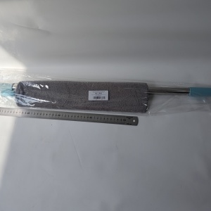 Pamatuf pentru Curatat Praful, Flippy, Model Slim pentru Zone Greu Accesibile, Maner Extensibil, Laveta Microfibra Inclusa, Usor de Curatat, Albastru Gri - Img 2