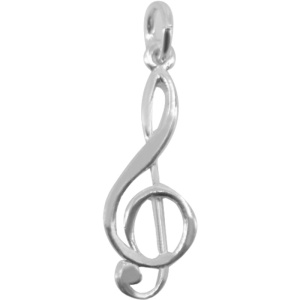 Pandantiv din Argint 925 Jolie Silver, Model Cheia Sol, 30 x 10 mm, 1.5 g - Img 1