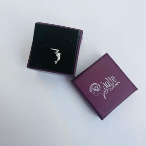 Pandantiv din Argint 925 Jolie Silver, Model Delfin cu Zirconii, 17 x 5 mm, 0.5 g - Img 6
