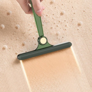 Perie de Indepartare a Scamelor, Flippy, pentru Haine si Par de Animale, cu Doua Fete, Manual, Multifunctional, 12x14.5 cm, Accesoriu pentru Casa, Verde - Img 11