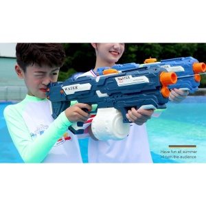 Pistol cu Apa pentru Copii, Rezervor 600ml, Flippy, 14ani+, cu baterie 1500mAh, Electric Burst, Albastru/Alb, 1000ML - Img 4