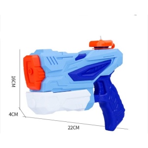 Pistol cu Apa pentru Copii, Rezervor, Pentru Piscina/Plaja, Flippy, 6ani+, 3 duze, Albastru, 300ML - Img 2