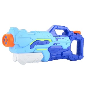 Pistol cu Apa pentru Copii, Rezervor, Pentru Piscina/Plaja, Flippy, 6ani+, 4 duze, Albastru, 1500ML - Img 1