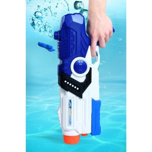 Pistol cu Apa pentru Copii, Rezervor, Pentru Piscina/Plaja, Flippy, 6ani+, Albastru/Multicolor, 2000ML - Img 5