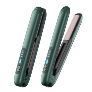 Placa de Par fara Fir, Flippy, Adaptor Tip C, 4 Trepte de Temperatura, Tensiune 5V, Capacitate Baterie 5000 mAh, Indreptat, Ondulat, 23.5x3.3x4.5 cm, Verde - Img 14
