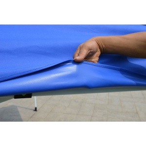 Prelata,copertina pentru acoperis cort tip pavilion Flippy, 3 x 6 m , impermeabila, invelis din material textil oxfort 700D, cauciucat Albastru - Img 3
