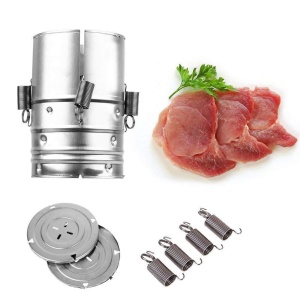 Presa din inox Flippy, pentru preparat sunca presata, cu capac, dimensiune reglabila in 3 trepte, 15 x 15 x 18 cm, argintiu - Img 8