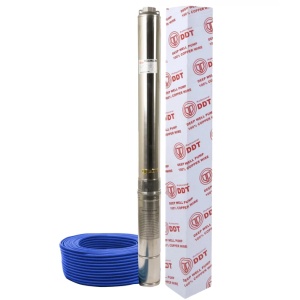 *Profi* Pompa submersibila de mare adancime, DDT 16 turbine 4SDM3-16, 2200 W, 200 m inaltime, 10 mc/h, 1.25", 30 m cablu - Img 1