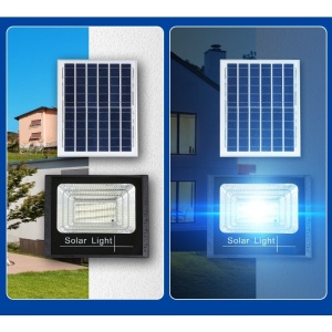 Proiector LED SMD 500W cu incarcare solara Flippy, panou solar, cu telecomanda, suport prindere, material ABS, 18AH, 400 LED-uri, temperatura culoare 6500k, 32x26x9 cm, negru - Img 4