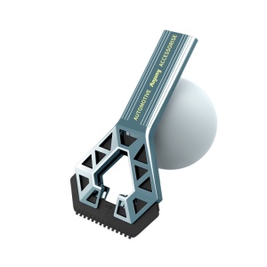 Racleta Auto pentru Zapada cu un Capat, Flippy, Universala, Deszapezire Masina, cu Maner, Ergonomic, Detasabila, pentru Geamuri si Caroserie, Usor de Utilizat, 23.5x4.3 cm, Albastru - Img 1