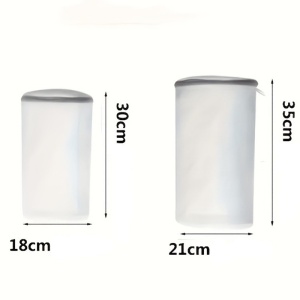 Sac Cilindric pentru Spalare Incaltaminte, Flippy, Dimensiuni Mici, pentru Masina de Spalat, 31x18x3 cm, Alb - Img 2