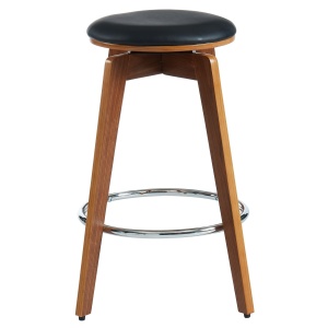 Scaun bar Hermes, negru, 58x58x77 cm - Img 4