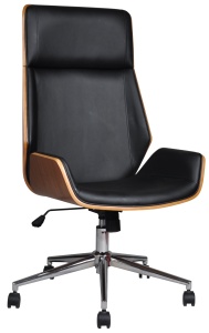 Scaun de birou directorial US116 Calisto, negru, 60x65x111-118 cm - Img 2