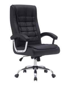 Scaun de birou US135 West, negru, 78x64x115-121 cm - Img 1