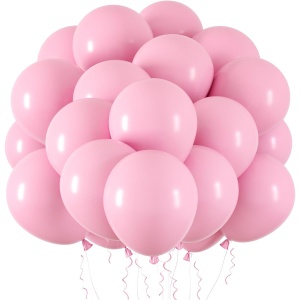 Set 10 Baloane din Latex, Flippy, Model Party, 13 cm, 1 g, Roz - Img 1