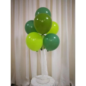 Set 10 Baloane din Latex, Flippy, Model Party, 30 cm, Verde Diferite Nuante, 2.8 g - Img 9