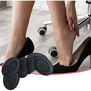 Set 2 Branturi cu Pernute pentru Calcai, Flippy, Suport Interior pentru Incaltaminte, Marime Universala, Aderent pe Piele, Negru - Img 6