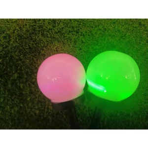 Set 2 lampa solara LED, Sferica, Tip Glob Flippy, Diametru 10 cm, Multicolor - Img 5