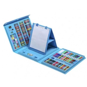Set 208 Piese, Complet pentru Pictura si Desen, Flippy, Tip Servieta, 3-12 Ani, 40.5 x 5 x 30 cm, Albastru - Img 6