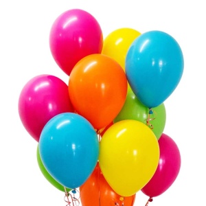 Set 25 Baloane din Latex, Flippy Metalizate, Model Party, 30 cm, Multicolore, 2.8 g - Img 3