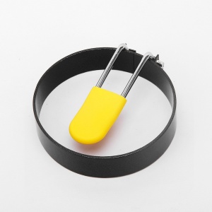 Set 4 forme rotunde pentru ou Flippy, din otel, strat antiaderent, diametru 7.5 cm, cu maner din ABS, negru - Img 5