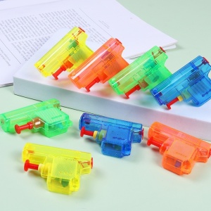 Set 4 Mini Pistoale cu Apa, Flippy, Jucarii de Vara, pentru Copii, 4 Culori Transparente Random - Img 5