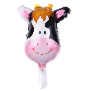 Set 5 Baloane Folie Metalizata, Flippy, Figurine Animale Domestice, 30 cm, Ambalaj Individual, Pai inclus, Umflare cu Aer sau Heliu, Multicolor - Img 5
