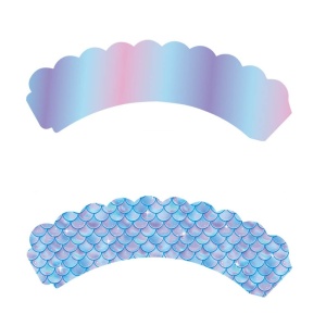 Set 6 Accesorii pentru Prajituri Sirena, Flippy, Colectia Mermaid, 22.7 x 8.7 cm, Multicolor - Img 1