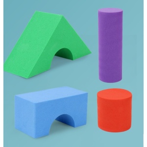 Set Blocuri de Constructie din Spuma EVA, Flippy, 29 de Piese, Interactive, 24.5x16x3.7 cm, Multicolor - Img 5