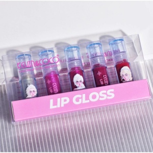 Set de Machiaj Kevin&Coco, 30 de Culori, Farduri de Pleoape, Iluminatoare Lichide, Lip Gloss-uri, Blush, Glitter, Model Regina Ghetii, 24.5x21.2x8.7 cm, Multicolor - Img 7