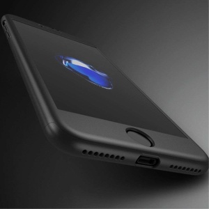 Set Husa si Folie de Protectie, Flippy, Compatibila cu Apple iPhone X, Full Cover 360°, Plastic + Sticla, Negru - Img 11