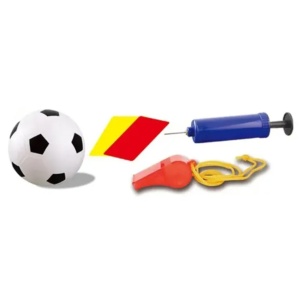 Set Poarta de Fotbal pentru Copii, Flippy, 45x60 cm, Minge, Cartonase, Pompa, Fluier, Interactiv, Distractiv, Galben - Img 4